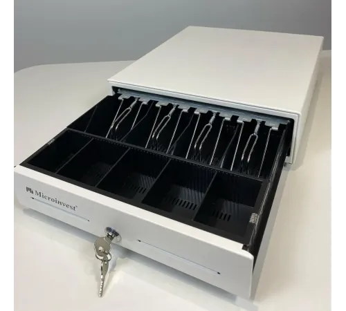 Денежный ящик Microinvest LB-330T ручной (PUSH), белый 